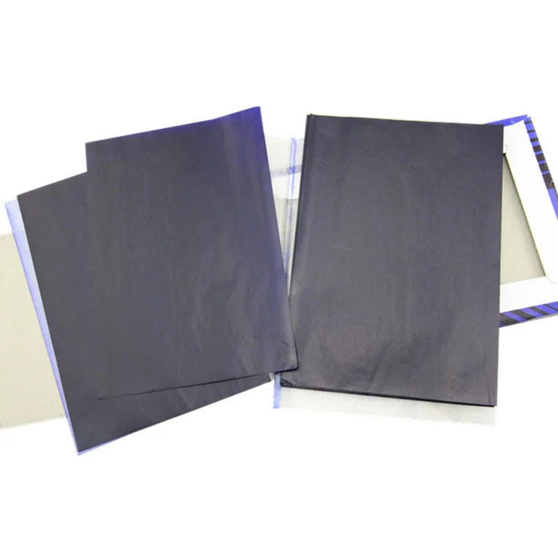 A4 100 Sheets Dark Blue Carbon Hand Copier Stencil Transfer Paper Hectograph Black Carbon Hand Copier Stencil Transfer Paper