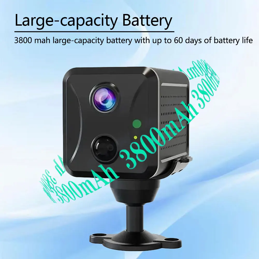 UBOX-ミニIP監視カメラ4g,SIMカード Ultra HD,3800mAh Ubox CCTV カメラ 5MP 4G Sim カードまたは Wifi ホーム監視