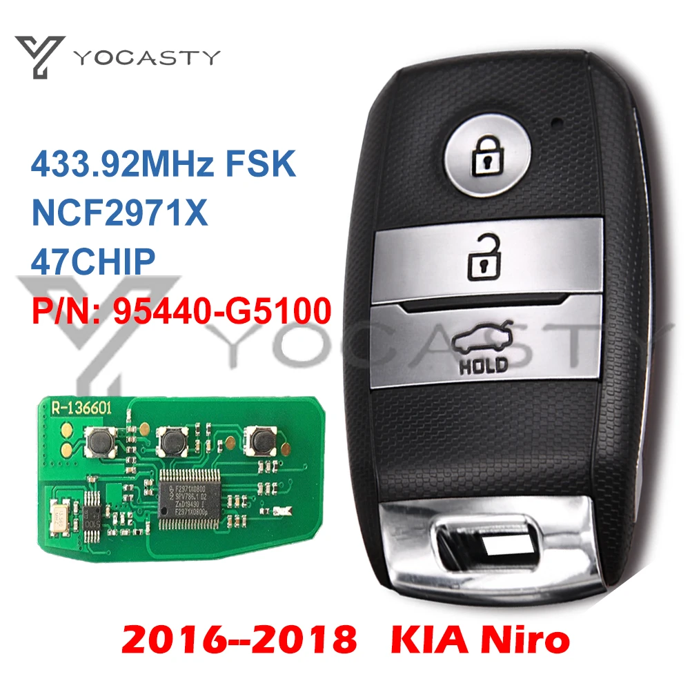 

Yocпластика 95440-G5100 для KIA Niro 2016 2017 2018 ID47, пассивное бесключевое Входное расстояние, умная фотография 433 МГц