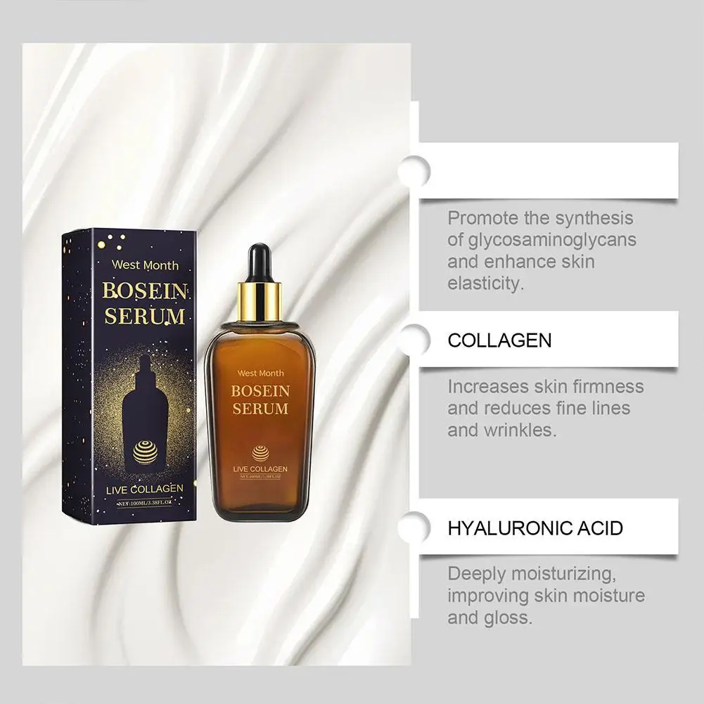 Bossin Serum LIVE COLLAGEN DEEP Moisturizing And Hydrating Improve Skin Texture And Luster Brightning SKIN CARE FOR WOMEN 5