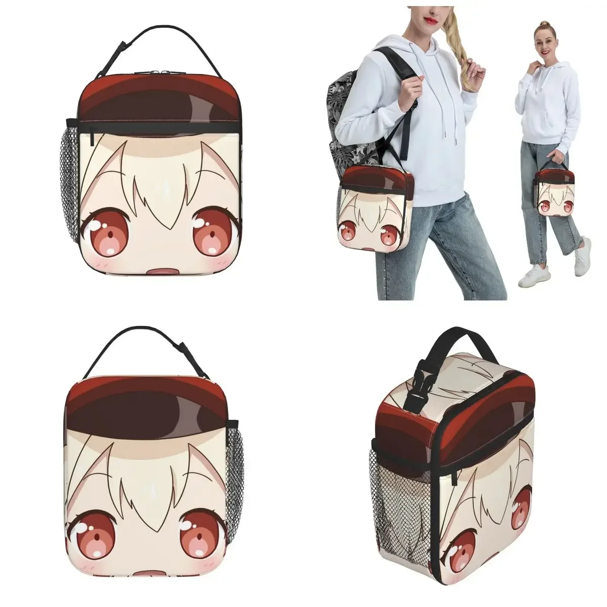 Klee Genshin Impact Insulated Lunch Bag Cooler Lunch Container High Capacity Tote Box Bento Pouch Office Outdoor