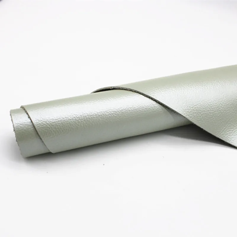 

First Layer Cowhide Leather Fabric, Silver Plain Sofa, Bedside, European Seat, Whole