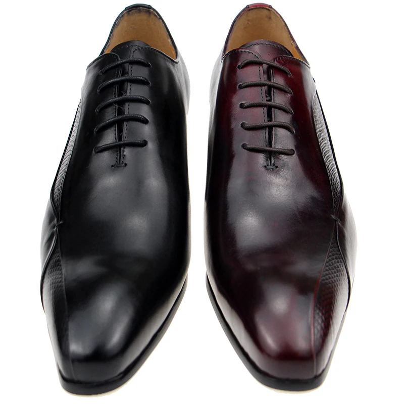 Men's Gentleman Leather Shoes Tuxedo Dress Shoes Classic British Style Lace-up Shoes Formal Office Workplace Business Oxford