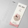 16/20Tips Semi-Cured Gel Nail Wraps Flash Solid Adhesive Waterproof Long Lasting DIY Gel Nail Stickers UV Lamp Need 6