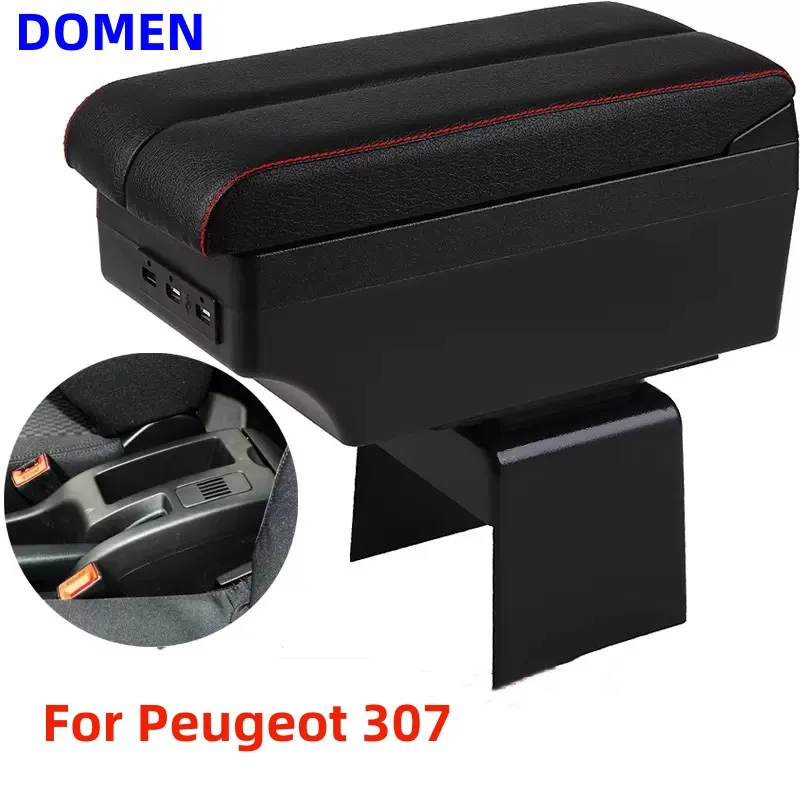 

NEW For Peugeot 307 armrest box central Store content box car-styling decoration accessory