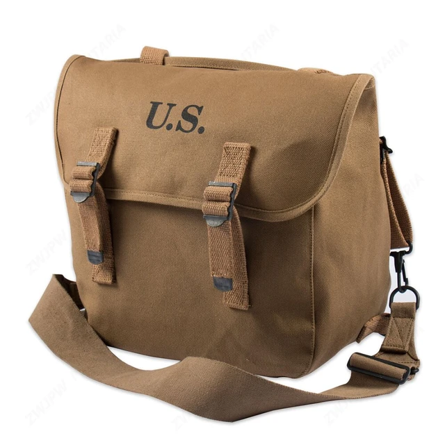 Camping Backpack Bag, Ww2 Us Musette Bag, Us Canvas Backpack