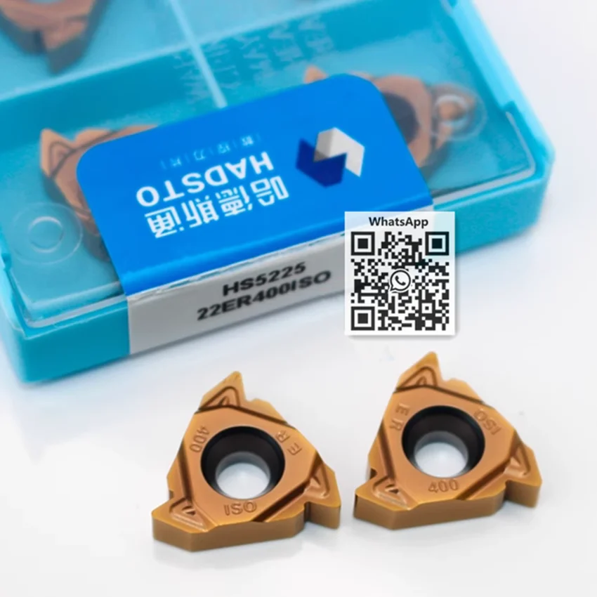 

22ER400ISO HS5225 22ER 4.0ISO 5.0ISO 6.0ISO N60 HADSTO CNC hard alloy blade Thread inserts Carbide inserts 10PCS/BOX