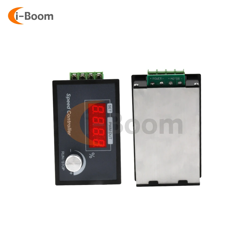 Regolatore di velocità motore PWM DC 6-60V con encoder e controllo a manopola per la frequenza - immagine 3