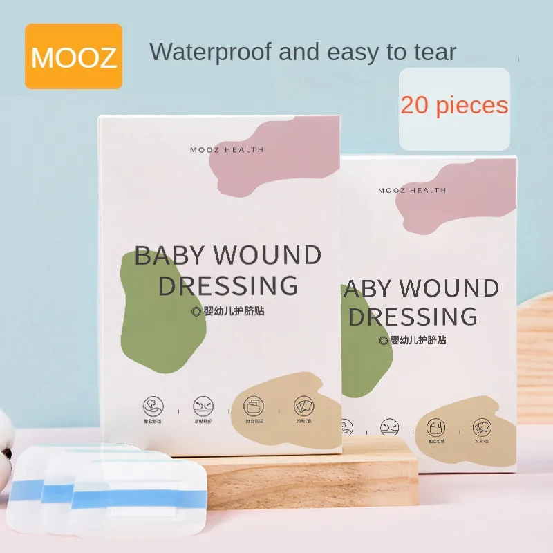 

MOOZ 20 Pcs Baby Disposable Belly Button Stickers Cotton Baby Care Tools Newborns Belly Button Patch Waterproof Breathable