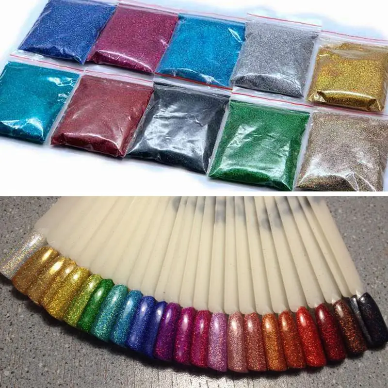 10g/bag Holographic Rose Gold Nail Glitter Powder Manicure Gel Polish Nail Art Glitter Decoration Crafts nail powder gel nail polish nail glitter nail decoration nail decorations
