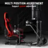 G923 Sim Cockpit, Red Seat, Fit Logitech/Thrust G25-920/T150/300, No Wheel/Pedal/Shift/Monitor,Racing Simulator Cockpit 4
