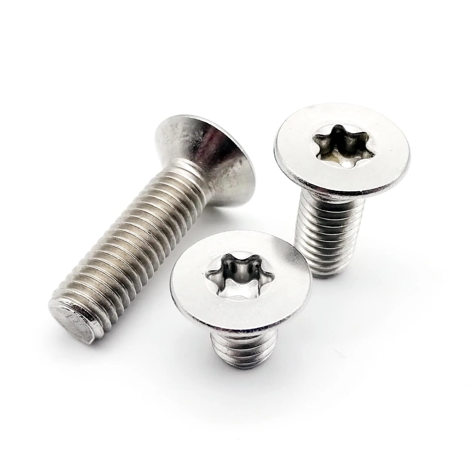 10/20/50pcs Six-Lobe Torx Flat Countersunk Head Screw Bolt M3 M4 M5 M6 304 A2-70 Stainless Steel GB2673