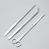 3/5Pcs/Set Aquarium Cleaning Tools Kit Tweezers Curve Scissor Fish Tank Water Plants Grass Stainless Steel Maintenance Tool Suit 3
