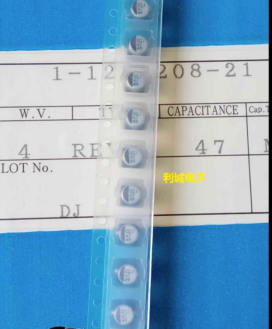 50PCS New New original 4V47UF 6X5mm chip electrolytic capacitor