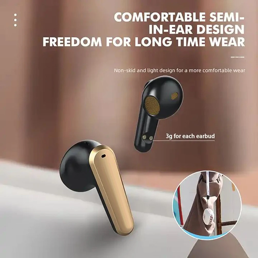 Auricolari Wireless Cuffie Stereo In-Ear Auricolari Con Cancellazione Del Rumore A Bassa Latenza 4-6H Playtim Per Computer Portatile Del Telefono Cell