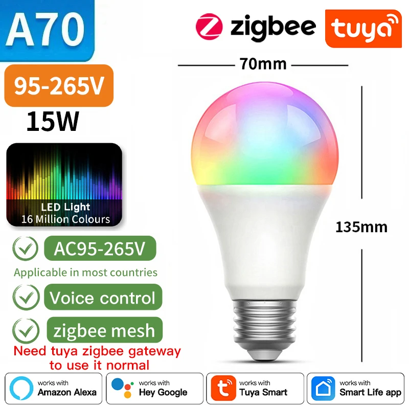 TNCE Tuya E27 Bulb Bluetooth/WIFI/Zigbee، مصباح LE...