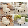 1pc Armless Chair Slipcovers Single Seat Accent Chair Covers Stretch Removable Furniture Protector Covers for Home Hotel Decor 5