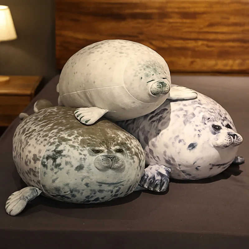

Simulation Plush Seal Toy Baby Sleeping Pillow Kids Gift Girls Pillow Chubby 3D Novelty Sea Lion Doll Plush Stuffed