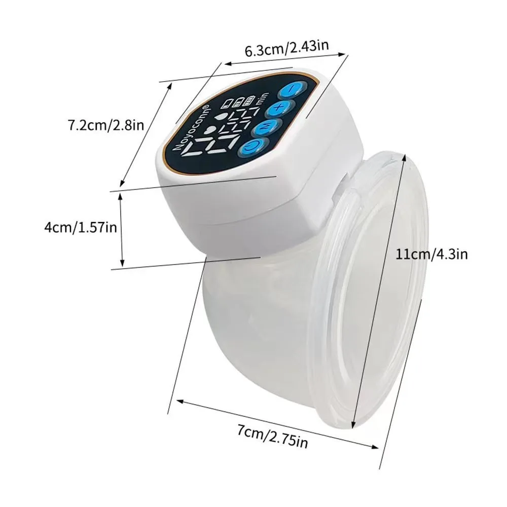 Rechargeable Electric Breast Pump Milk Pump Wireless Wearable Hands Free BPAFree Invisible Shelly Breast Milk Extractor