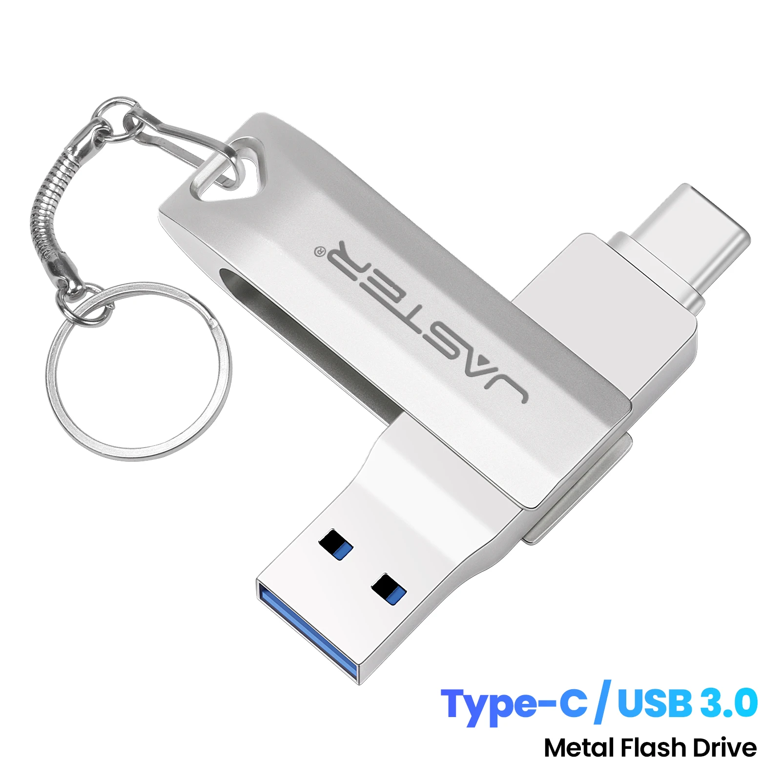 JASTER USB FLASH DRIVE Type C OTG Dual, USB 3.0 256GB 128GB 64GB 32GB 16GB For Phone PC