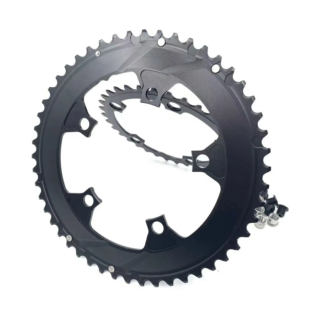 Fovno 110BCD Chainring Road bike 110bcd 5-claw Double chainring 2x11 12S 50-34T 52-36T 53-39T for sram red rival s350 s900 crank