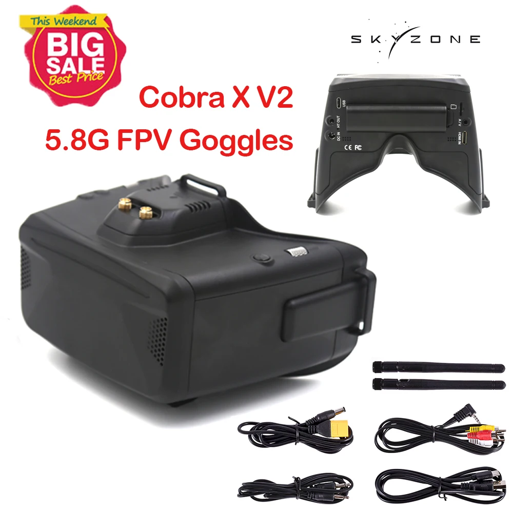 SKYZONE Cobra X V2 1280x720 48CH Steadyview RapidMix, 51% OFF