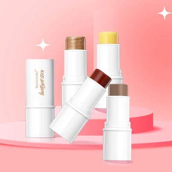 5 Colors labbra colorate moisturred Blush Stick Eye Cheek Lip Brighten Cream Water Jelly Powder Blusher Stick Matte Contour - Thumbnail 4