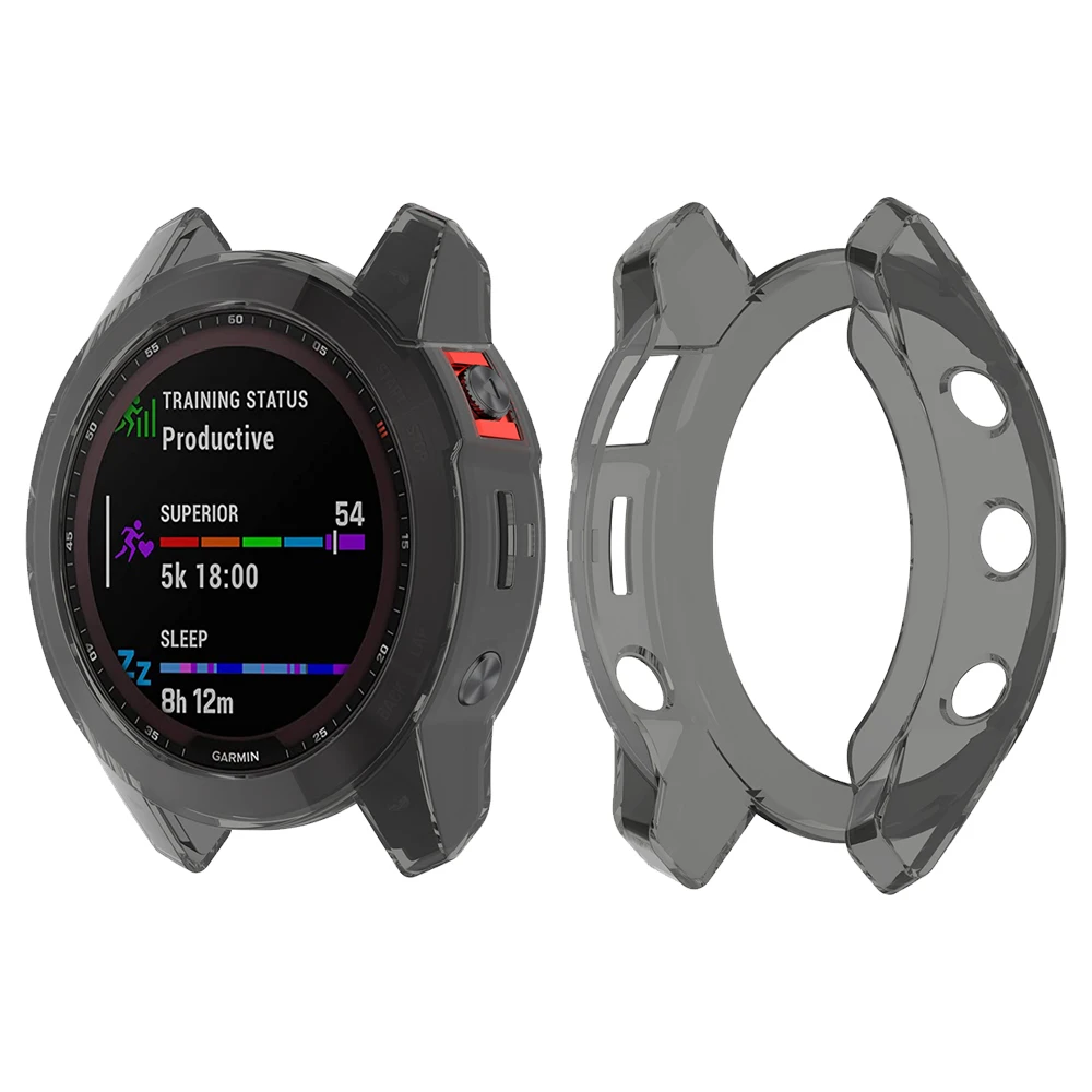 Custodia Protettiva In Tpu Trasparente Per Garmin Epix Gen 2/Fenix 7X 51Mm 7 47Mm 7 S 42Mm Fenix7 Cornice Paraurti In Silicone Clear Shell