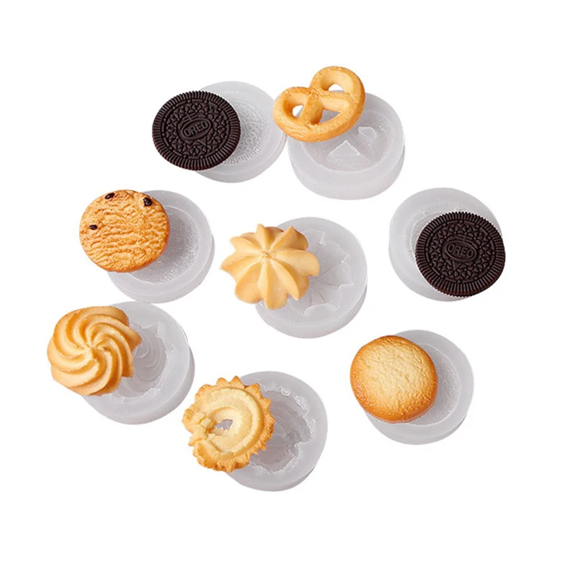 

1 Pc Cute Silicone Cookie Mold DIY Mini Cookies Baking Accessories Chocolate Molds Cake Decorating Tools Candle Mould