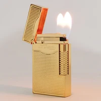 Vintage Lighters Double Flame Engraved Pure Copper 100% Retro Tobacco Tools To Father Birthday Collection 2025 1