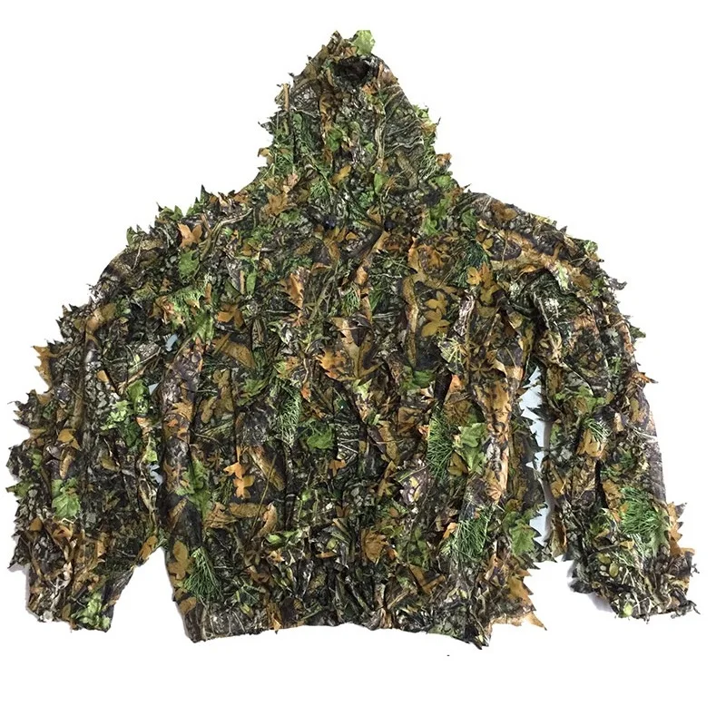 CS 3D Leaf Yowie Sniper Ghillie Suit Jungle Cap Camouflage Gloves Lightweight Breathable Hunting Clothes for Bird Watching tactical suit ghillie suit combat uniform