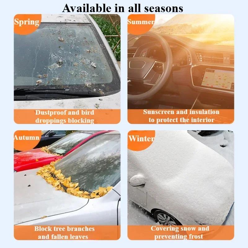 For Suzuki Ertiga Swift Wagon R Car Front Windshield Sunshades Anti-snow Cover Ice Frost Guard Sun Protection Waterproof Cover