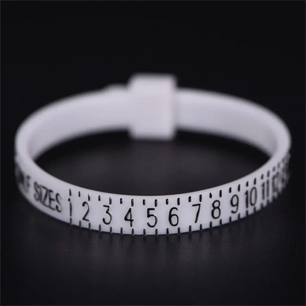 Ring Sizer Measure With Magnifier Finger Gauge Genuine Tester Finger Coil Ring Sizing Tool UK/US/EU/JP Size Measure Ring Sizer