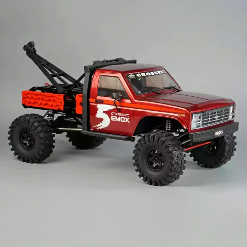 CROSSRC EMO X5 1/8 Big Rock Sheep Rc Car 4WD Off-Road Climbing Cars Rescue Trailer RTR Brushless Custom Remote Control Car Toy 5