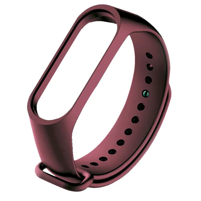 Strap for Xiaomi Mi Band 6 5 4 3 Sport Bracelet watch Silicone wrist strap For xiaomi mi band 3 4 5 bracelet Miband 4 3 5 Strap Bronze Purple