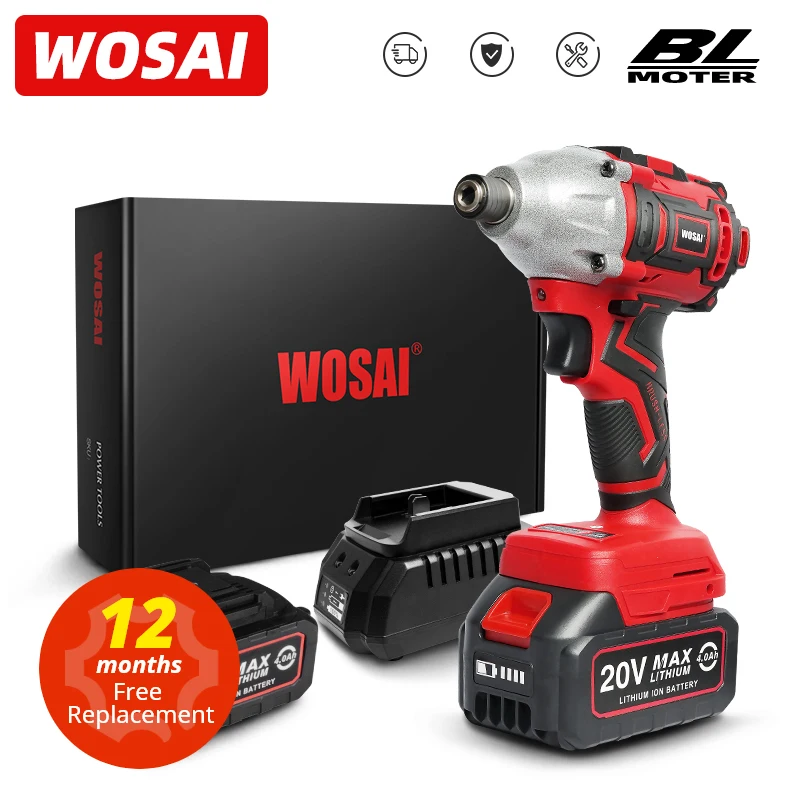 Wosai Mt Series 300Nm Cacciavite Senza Spazzole Trapano Elettrico Cacciavite A Batteria 20V Driver A Impatto Batteria Agli Ioni Di Litio Utensile Elet