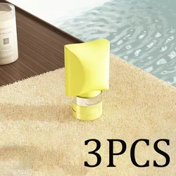 Portable Leak - Proof Refillable Travel Toiletry Bottles - Silicone (Yellow - 3PCS)