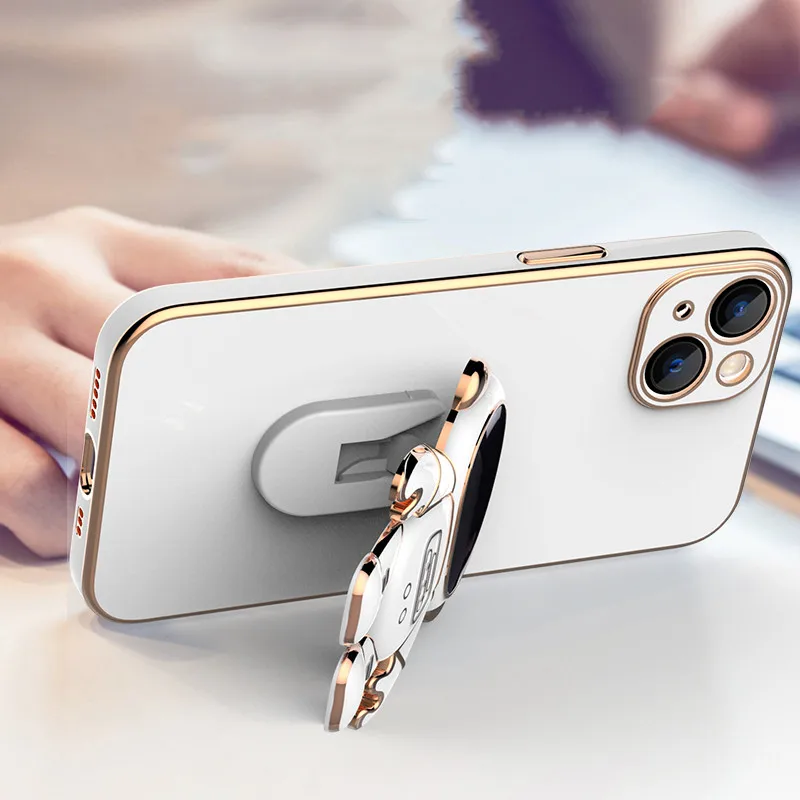 Astronaut Stand Holder Phone Case with Kickstand and Durable Design