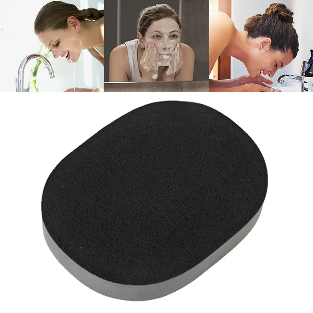 

Natural Black Bamboo Charcoal Facial Puff Face Deep Cosmetics Portable Cleansing Exfoliating Soft Makeup Tools Sponge Beauty