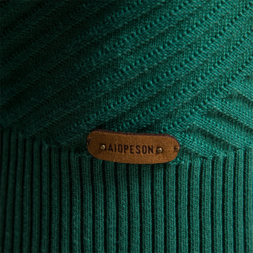 Autumn and Winter Men's New Round Collar Pullover Casual Solid Color Base Cotton High Quality Sweater Men