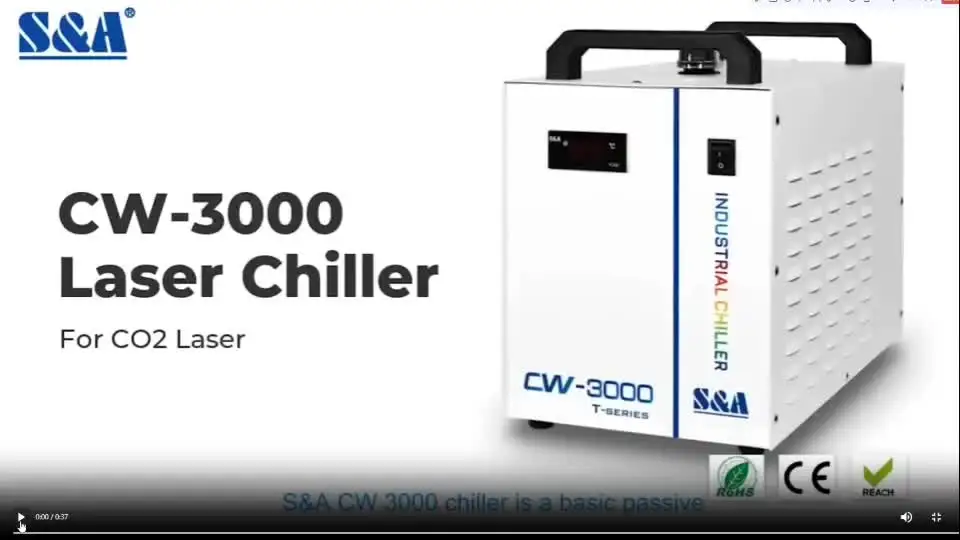 HUNST S&ampA CW3000 промышленный водяной охладитель для гравировально-режущего станка CO2
