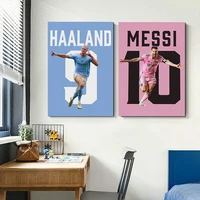 ⁦لوحات كانفاس جدارية مودرن لنجوم وأبطال كرة القدم (بوب آرت) - متوفرة بـ 4 مقاسات | Pop Art Sports Football Champions Canvas Wall Art Poster - 4 Different Sizes⁩ - الصورة ⁦3⁩