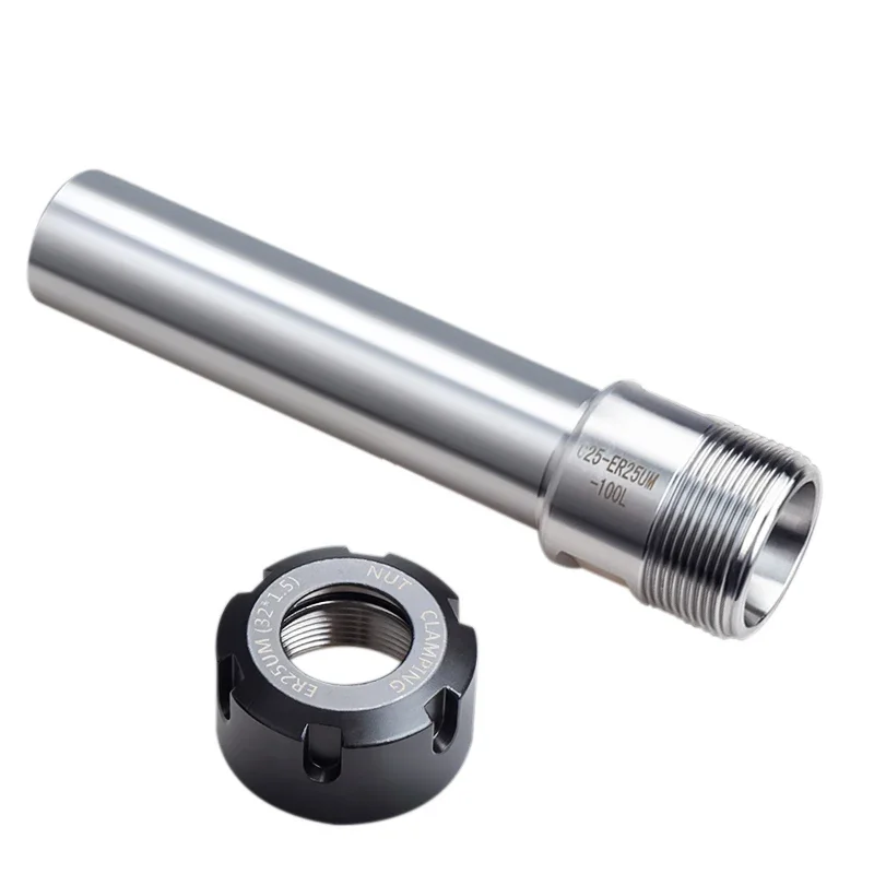 C8 C10 C12 C16 C20 C25 C32 ER8 ER11 ER16 ER20 ER25 ER32 100 150L Collet Chuck Holder CNC Milling Lengthen Tool ER Extension Rod tool holder collet chuck collet chuck holder