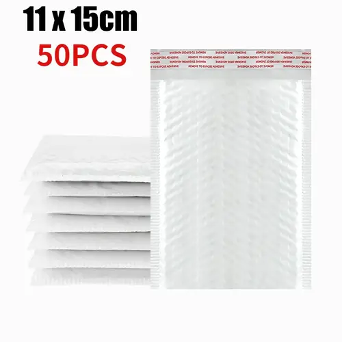 10-50Pcs Bubble Envelopes White Foam Shipping Bags Poly Bubble Mailers Pad Self Seal Packing Bags 11cm 15cm 23cm Wholesale - Image 11