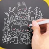 Kid's Erasable Painting Book 6 Pcs Of Repeated Painting Graffiti Early Education Writing Board Gift With Colored Pens 4