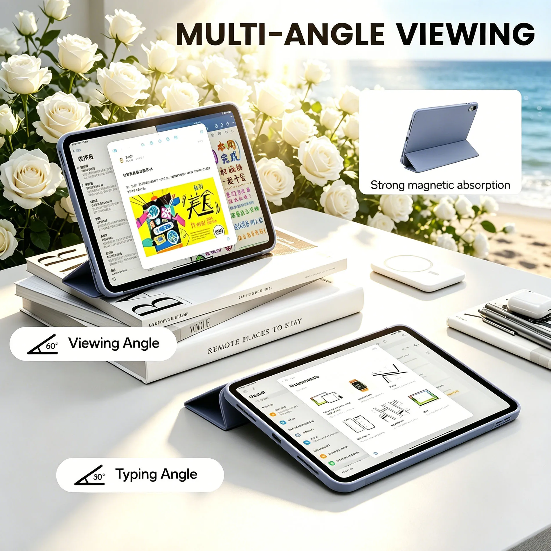 Sleek and Shockproof Full-Cover Tablet Protective Case