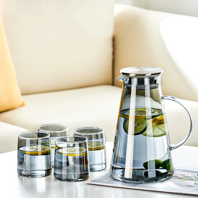 Cold Glass Water Teapot Transparent Large Capacity Heat Resistant cold-glass-water-teapot-transparent-large-capacity-heat-resistant