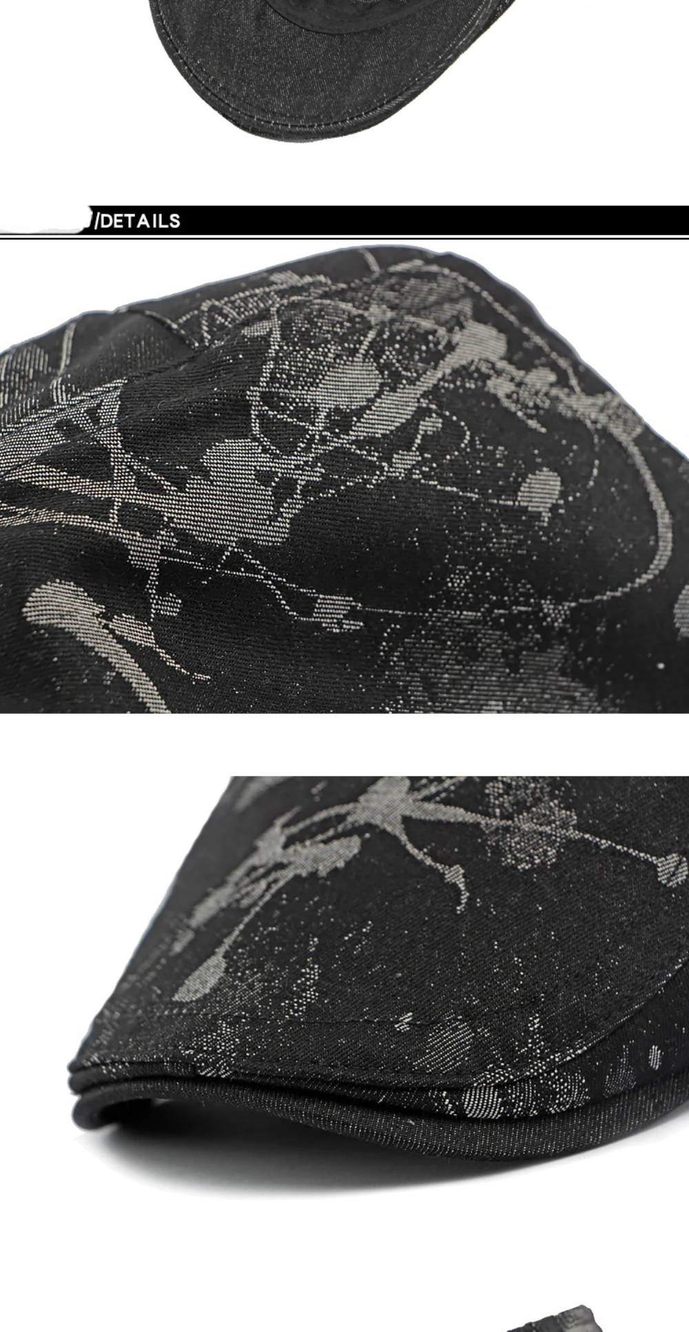 HT4363 Herren-Baskenmütze Damen Neue Frühling-Sommer-Herbst Ivy Flat Cap Künstler-Malermütze Graffiti-Baskenmütze Verstellbare Baskenmütze für Männer und Frauen – Detail 12