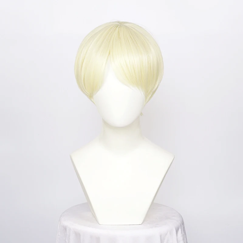 

Синтетические парики ccutoo Draco Malfoy, короткие женские, для вечевечерние НКИ на Хэллоуин + бесплатная шапочка для парика