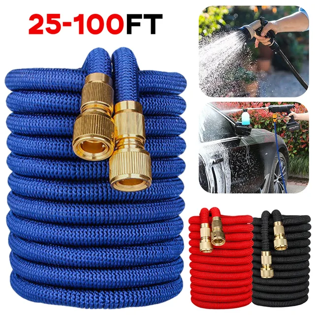 Kerti Tömlő Víz Kibővíthető Öntöző Multifunkcionális, Nagynyomású Rugalmas Autó Mosó Tömlőcső